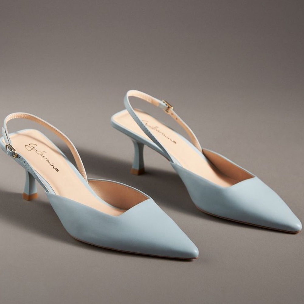ANTHROPOLOGIE GUILHERMINA SLINGBACK HEELS